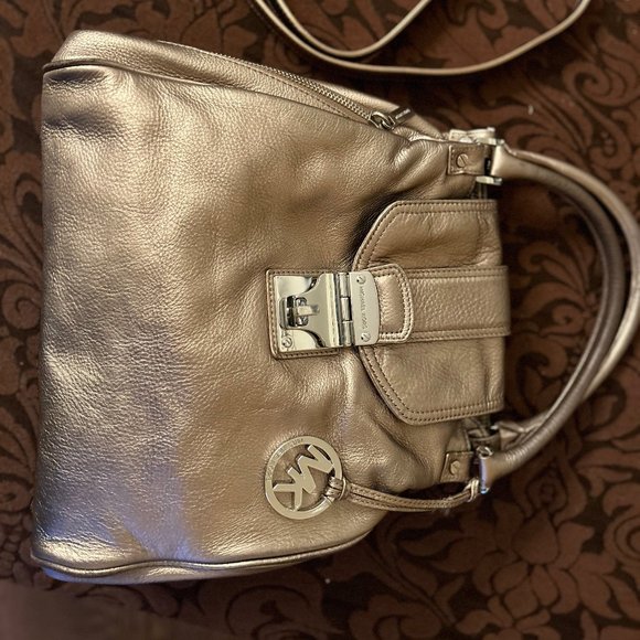 Michael Kor Gold Metalic Bag - Picture 1 of 4